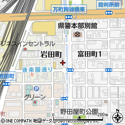 岡山県岡山市北区岩田町5-22周辺の地図