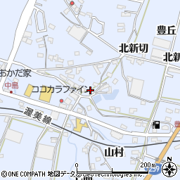 愛知県田原市豊島町釜鋳硲71-14周辺の地図