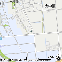 静岡県磐田市大中瀬70周辺の地図
