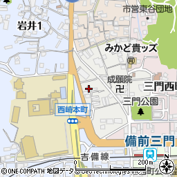 岡山県岡山市北区葵町2-16周辺の地図