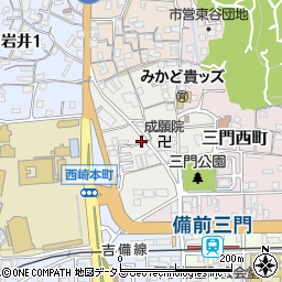 岡山県岡山市北区葵町2-26周辺の地図