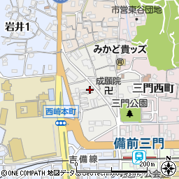 岡山県岡山市北区葵町2-22周辺の地図