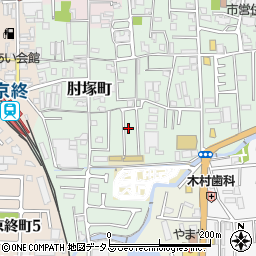 奈良県奈良市肘塚町170-4周辺の地図