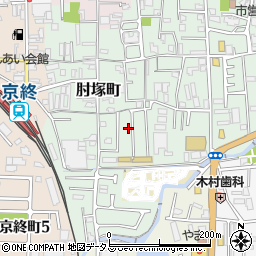 奈良県奈良市肘塚町168周辺の地図