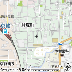 奈良県奈良市肘塚町168周辺の地図