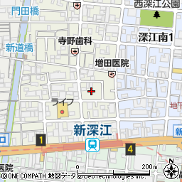 大阪府大阪市東成区神路4丁目4周辺の地図