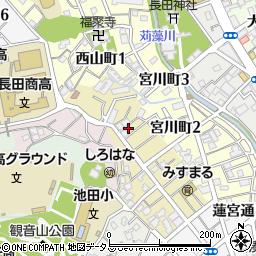 兵庫県神戸市長田区池田広町周辺の地図