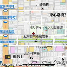 大阪府大阪市中央区宗右衛門町周辺の地図