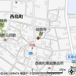 静岡県浜松市中央区西島町241周辺の地図