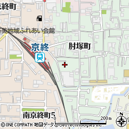 奈良県奈良市肘塚町17-1周辺の地図