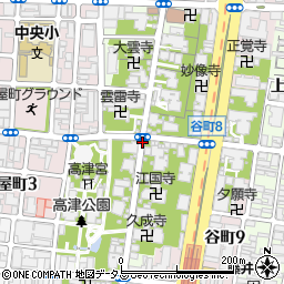 大阪府大阪市中央区中寺周辺の地図