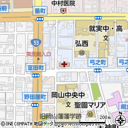 岡山県備前県民局周辺の地図