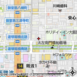 鍵の出張救急車大阪市中央区心斎橋筋営業所２４時間受付センター周辺の地図
