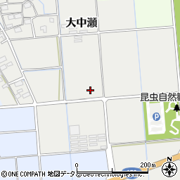 静岡県磐田市大中瀬周辺の地図