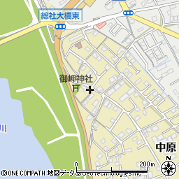 岡山県総社市中原962-1周辺の地図