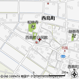 静岡県浜松市中央区西島町556周辺の地図