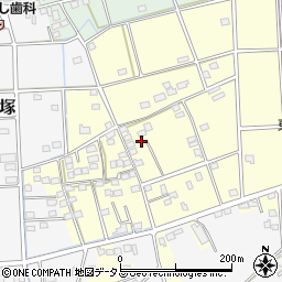 静岡県磐田市東町周辺の地図