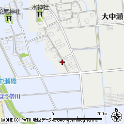 静岡県磐田市大中瀬220周辺の地図