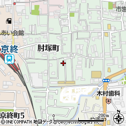奈良県奈良市肘塚町168-14周辺の地図
