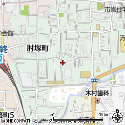 奈良県奈良市肘塚町170-19周辺の地図