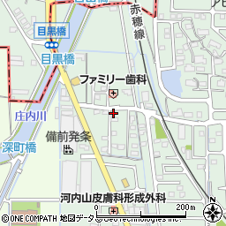 岡山県岡山市東区目黒町45周辺の地図