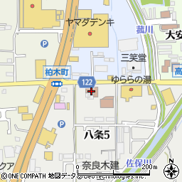 奈良市消防局周辺の地図