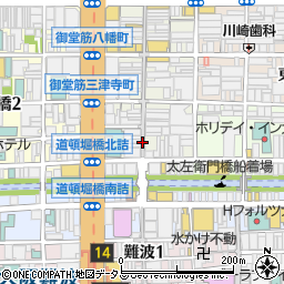 心斎橋筋周辺の地図