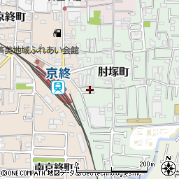 奈良県奈良市肘塚町17-8周辺の地図