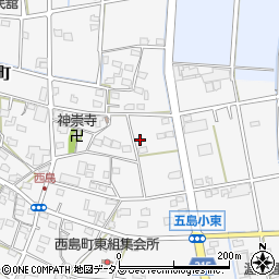 静岡県浜松市中央区西島町278周辺の地図