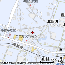 愛知県田原市豊島町釜鋳硲周辺の地図