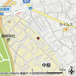 岡山県総社市中原841-65周辺の地図