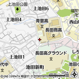 長田警察署上池田交番周辺の地図