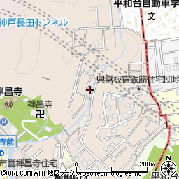 兵庫県神戸市須磨区禅昌寺町周辺の地図