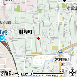 奈良県奈良市肘塚町170-33周辺の地図