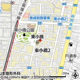 大阪府大阪市東成区東小橋周辺の地図