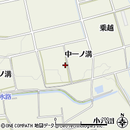愛知県豊橋市高塚町中一ノ溝周辺の地図