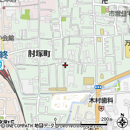 奈良県奈良市肘塚町170-18周辺の地図