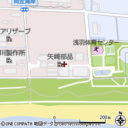 矢崎部品周辺の地図
