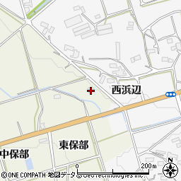 愛知県豊橋市高塚町東保部周辺の地図