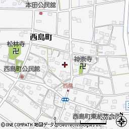 静岡県浜松市中央区西島町581周辺の地図