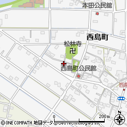 静岡県浜松市中央区西島町641周辺の地図