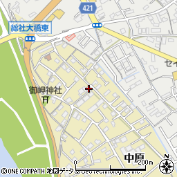 岡山県総社市中原975-1周辺の地図