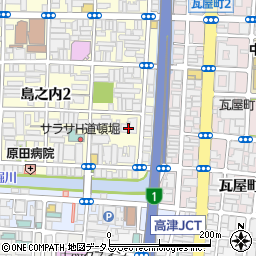 ロイヤルメドゥ東心斎橋周辺の地図