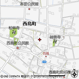 静岡県浜松市中央区西島町571周辺の地図