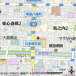 堺筋道頓堀グリーンコーポラス周辺の地図