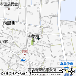 静岡県浜松市中央区西島町224周辺の地図