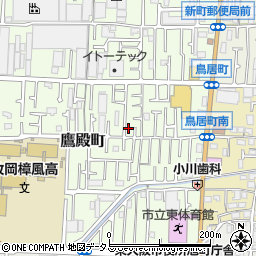 大阪府東大阪市鷹殿町6-5周辺の地図