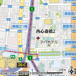 ホテルトレンド西心斎橋周辺の地図