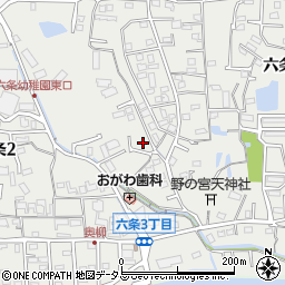 奈良県奈良市六条周辺の地図
