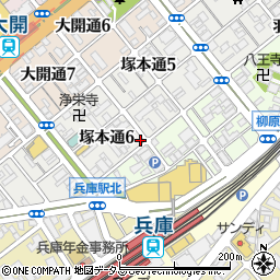 Ｄパーキング塚本通駐車場周辺の地図